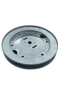 Puleggia per cinghia in ferro zincato per rulli in legno - Puleggia da 22 cm