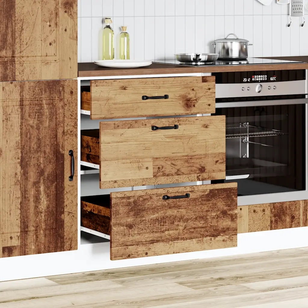 Base da Cucina-Mobile Base da Cucina Kalmar Legno Vecchio in Legno Multistrato 470470