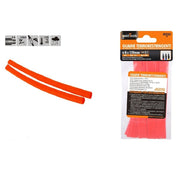 Trade Shop - Set 10pz Guaine Termorestringenti Termoretrattili Rosse 8x120 Mm Per Cavi 57084 -
