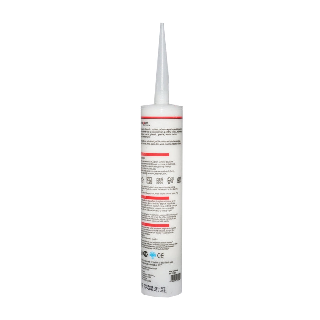 Silicone universale bianco per interni/esterni 300ml Breckner Germany