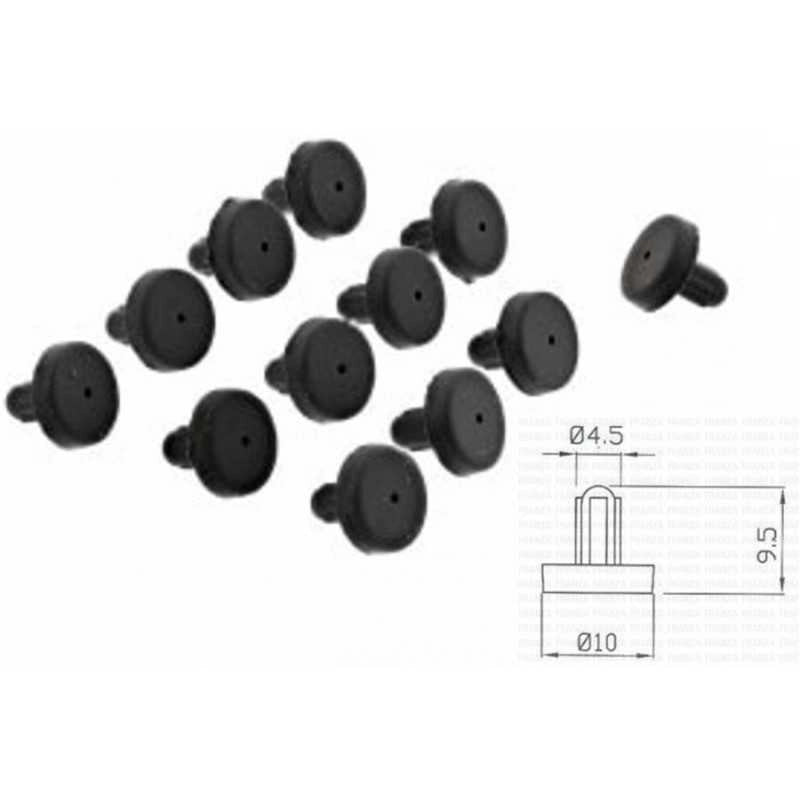 12PZ PIEDINI IN GOMMA POGGIA GRIGLIA PIANO COTTURA ELECTROLUX WHIRLPOOL ORIGINAL - Electrolux Rex Aeg Zoppas
