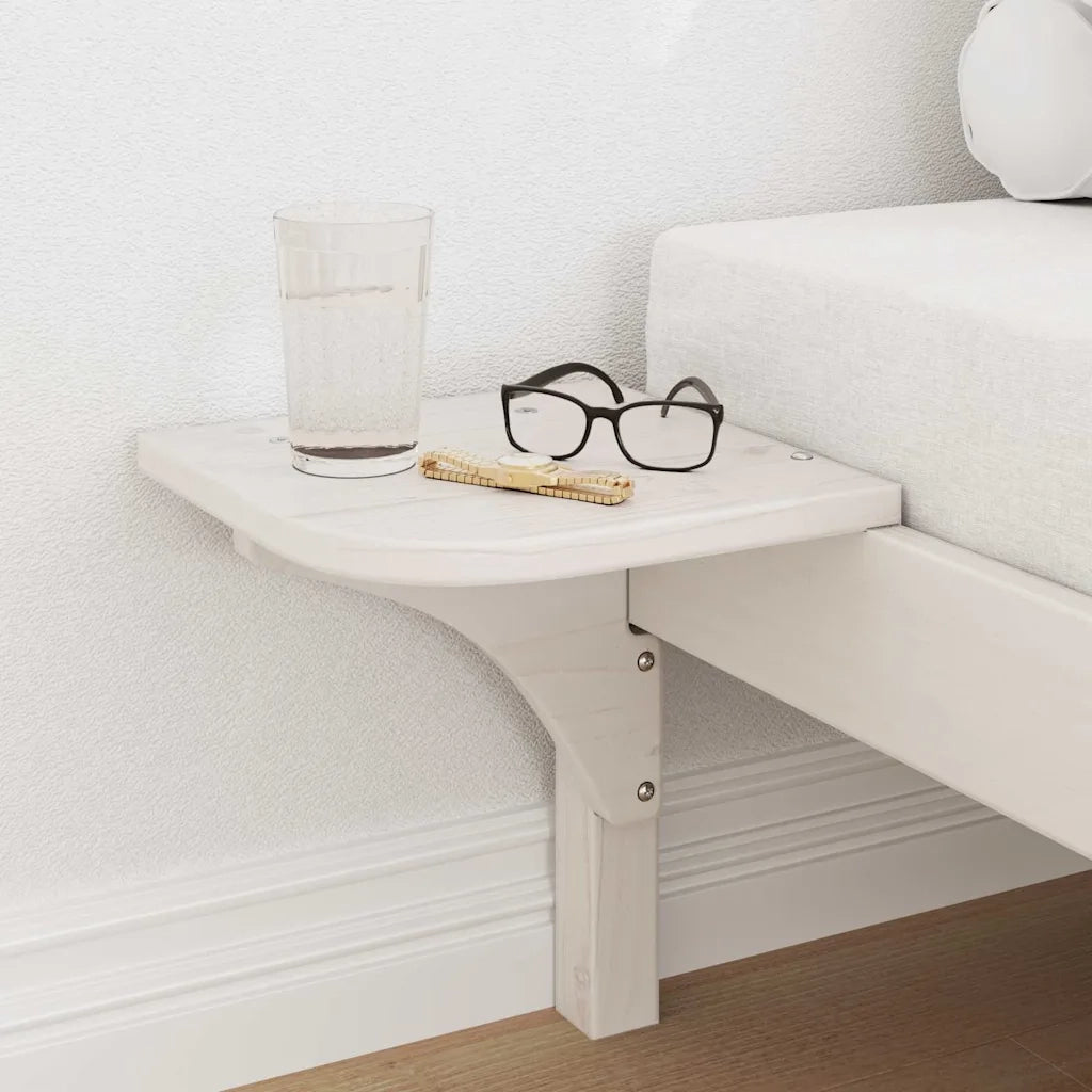 Struttura del letto Bianco 75 x 190 cm Pino massello 873215