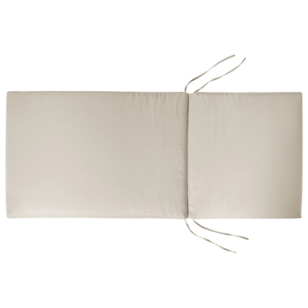 Set di 2 cuscini per sedie da giardino Cuscino per schienale in poliestere tortora Design moderno Cuscino per esterni