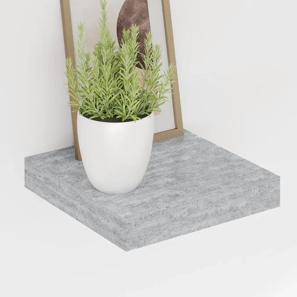 Scaffale a Parete Grigio Cemento 23x23,5x3,8 cm in MDF cod mxl 71469
