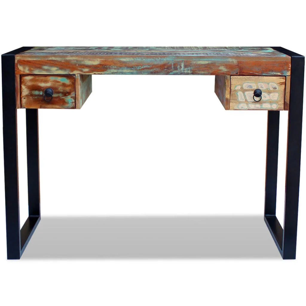 Scrivania tavolo mobile da lavoro per computer legno massello di recupero 0502082