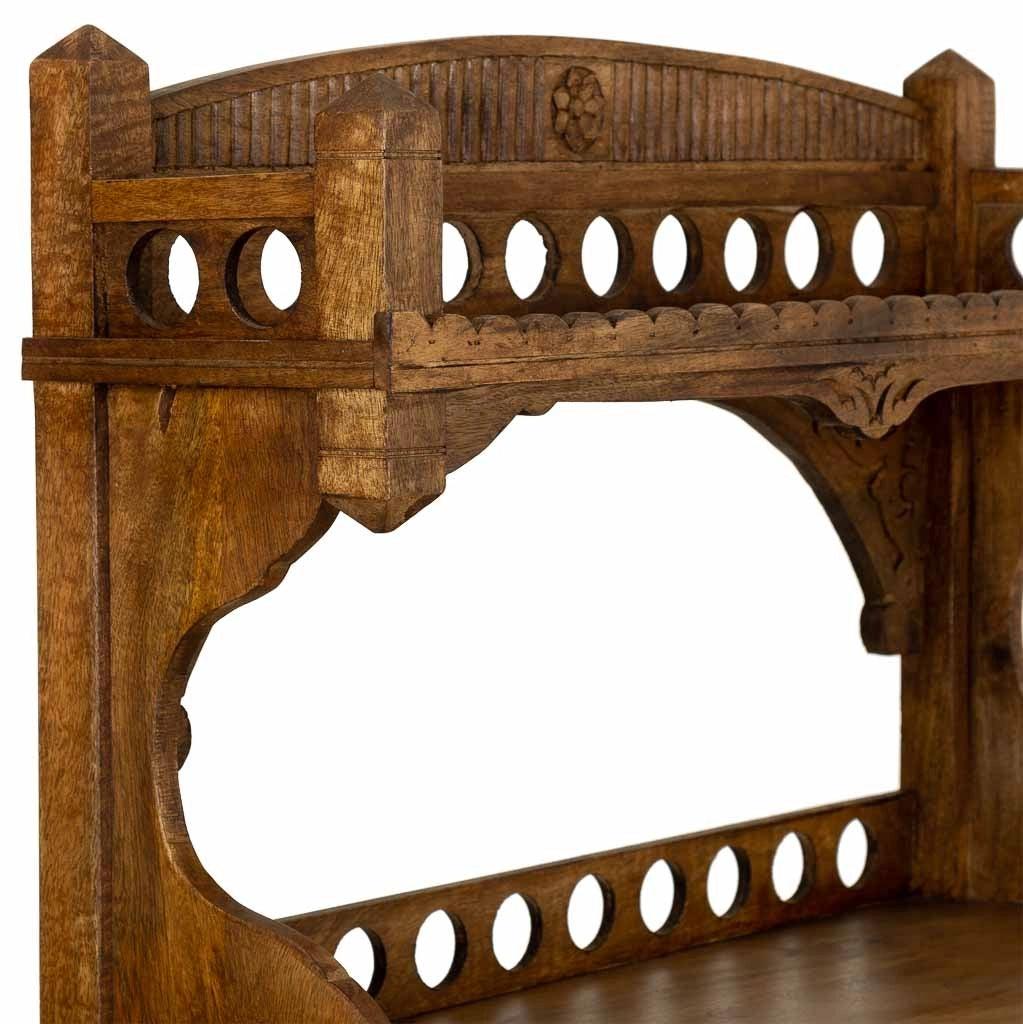 Credenza in legno marrone 75x35x150