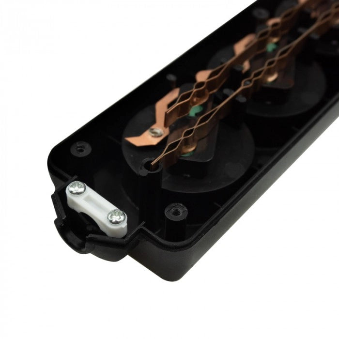 Multipresa senza cavo 3 prese con terra nera Ecolight