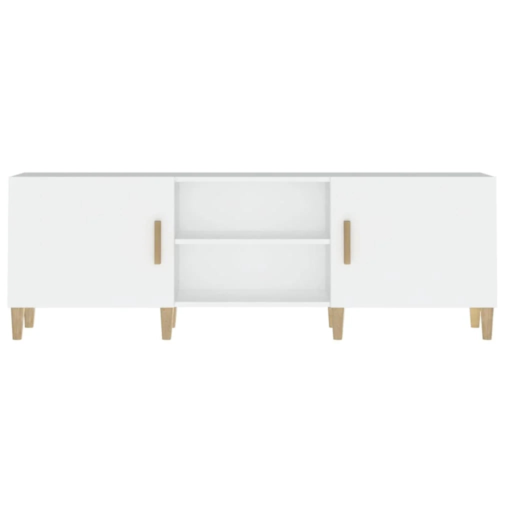 Mobile TV multimediale mensola TV credenza TV sala da pranzo soggiorno camera da letto 150 x 30 x 50 cm legno ingegnerizzato bianco 02_0025987