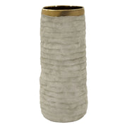 Vaso Decorativo VKH1019, Grigio, Ceramica, 14x14x31,5 cm