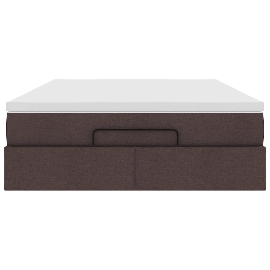 Struttura Letto Pouf con Materasso 140x190 cm in Tessuto 3311109