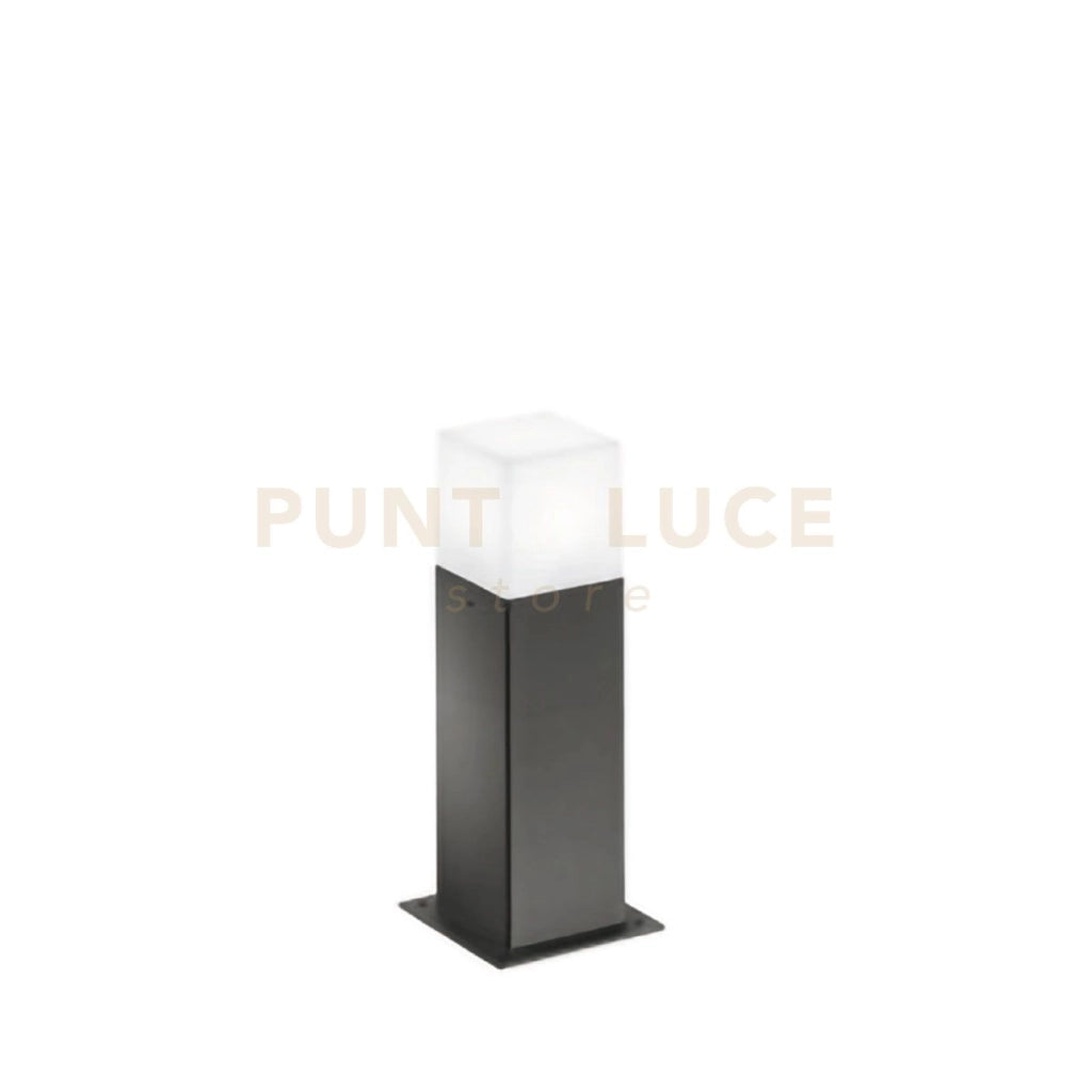 GES411- PALETTO ALLUMINIO 1 LUCE ATTACCO E27 COLORE GRIGIO ANTRACITE H.30CM