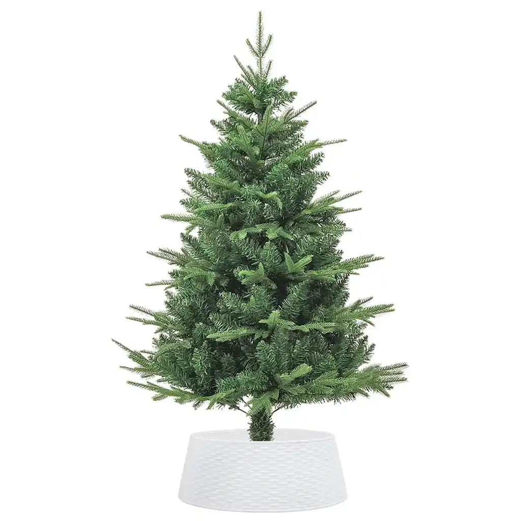Gonna per Albero di Natale Bianca Ø65x23 cm in Plastica 4019954