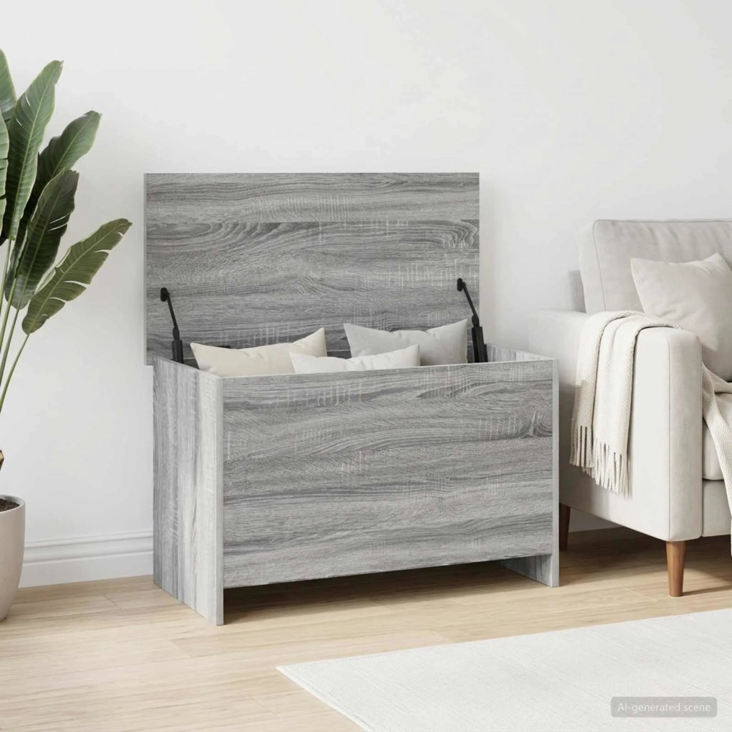 Cassa di stoccaggio Sonoma grigio 80 x 40 x 50 cm 8011264
