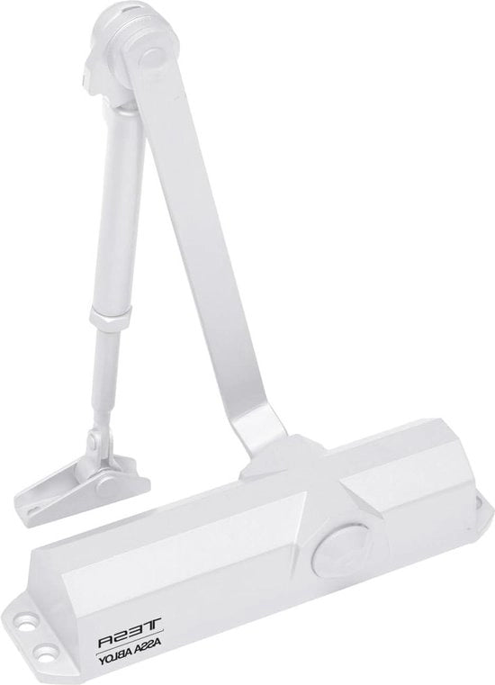 Blocco porta con braccio a cardano - bianco - CT180134NBL