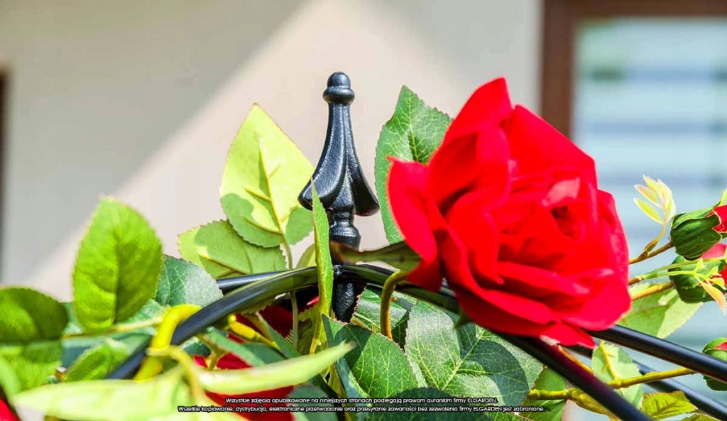 Supporto per ombrellone da giardino KADAX per rose, rampicanti, edera, pergola in metallo, 190 cm