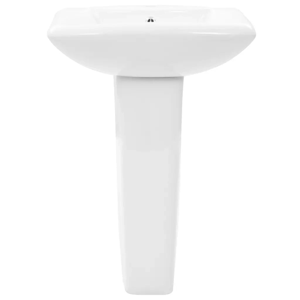 Lavandino a Colonna in Ceramica Bianca 580x470x200 mm