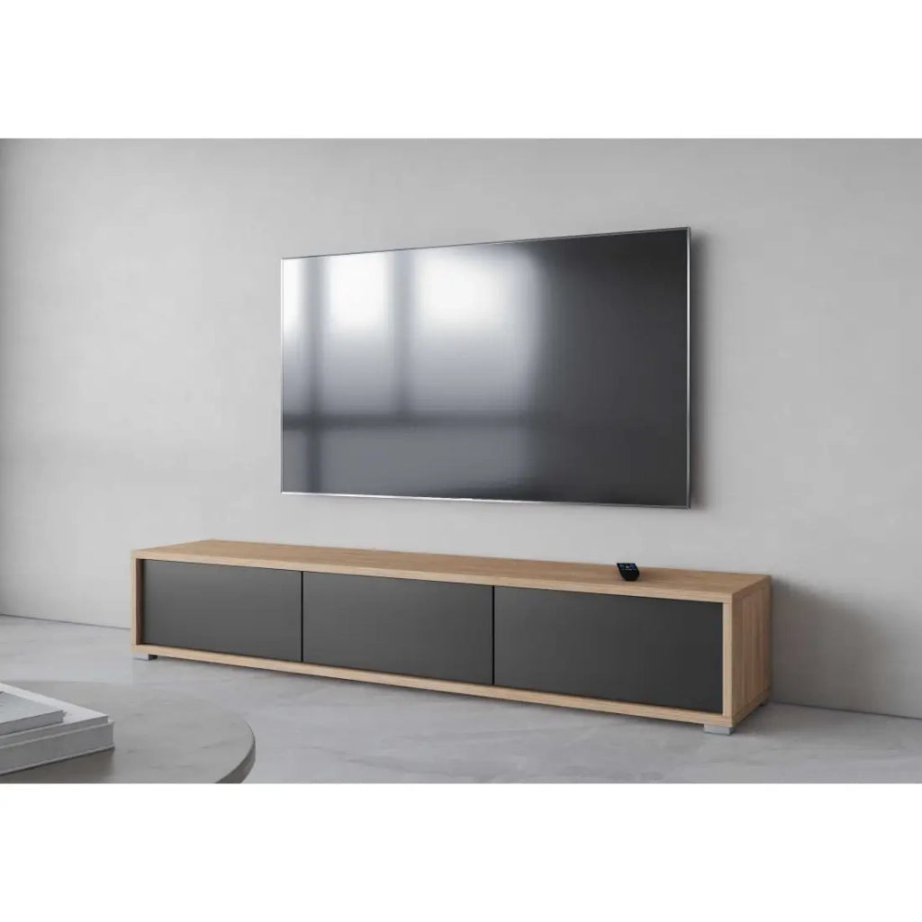 Mobile TV 180 cm collezione MAANUM colore rovere chiaro e grigio