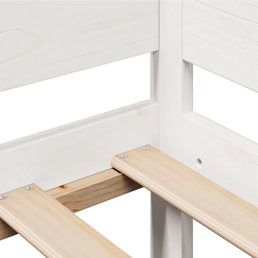 vidaXL Dormeuse con Cassetti Bianco 90x190 cm Legno Massello di Pino
