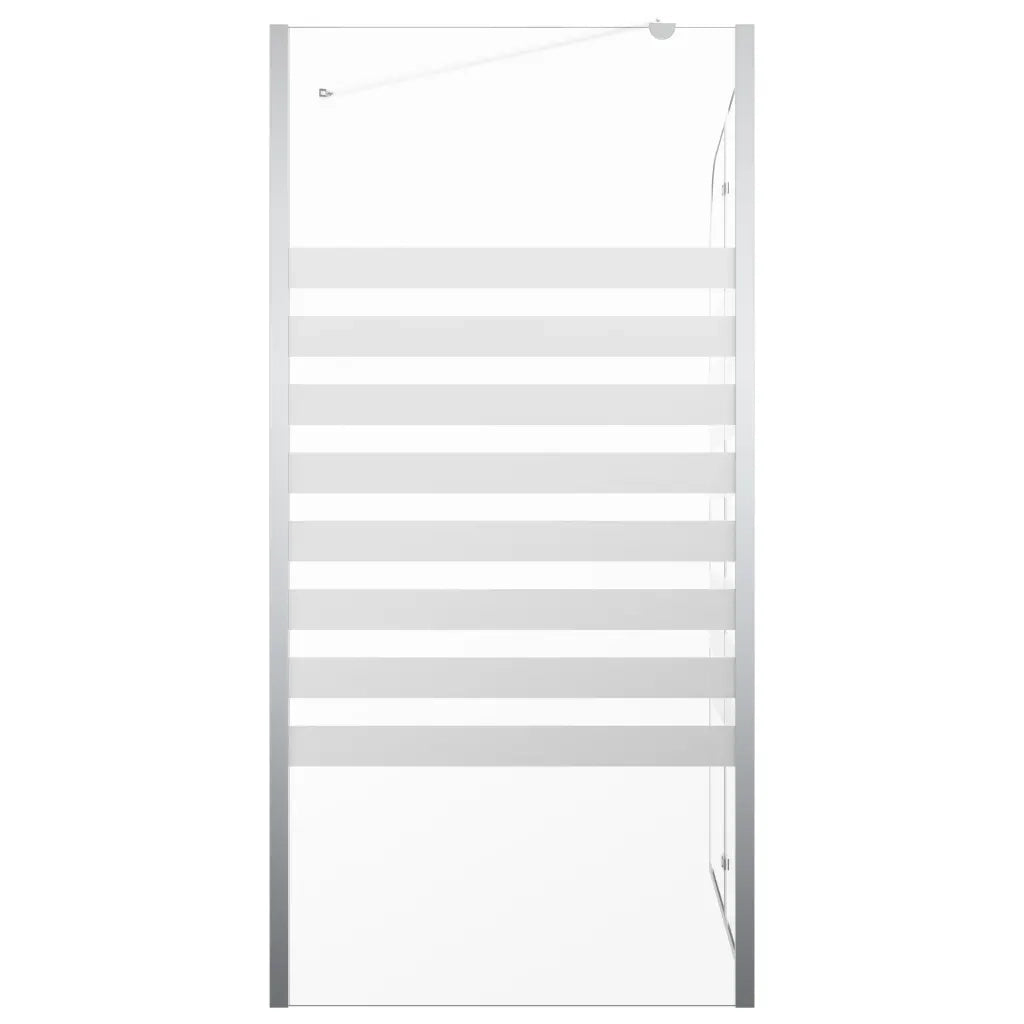 Cabina da Bagno 120x68x130 cm in Vetro Temperato a Righe 146226