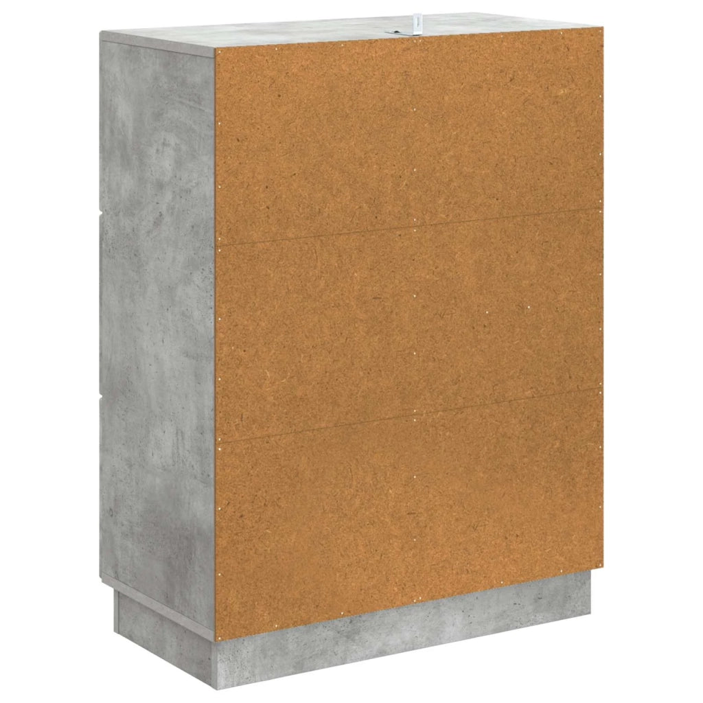 Credenza Grigio Cemento 66 x 34,5 x 87 cm Legno ingegnerizzato