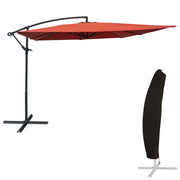 Ombrellone offset MOLOKAI quadrato 2,7x2,7m terracotta + copertura