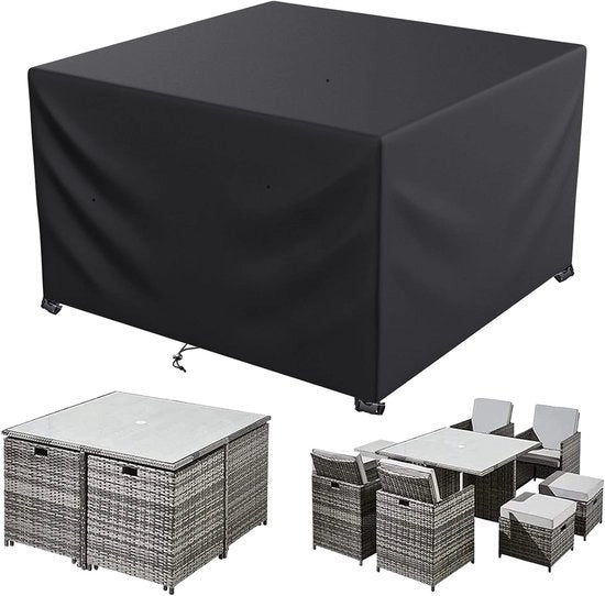 Copertura impermeabile per mobili da giardino - Resistente e duraturo - 1 pezzo - Nero - 600D Oxford - 250 x 250 x 90 cm