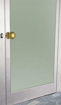 Pomolo fisso per porta SAGUATTI 169/50BB in alluminio oro lucido