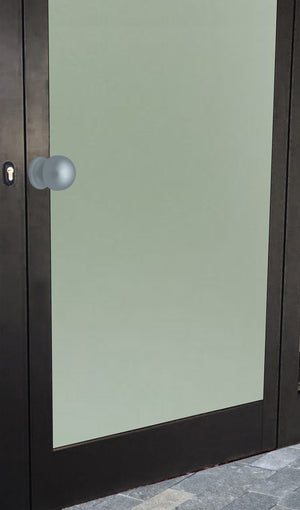 Pomolo fisso per porta SAGUATTI 169/50EB in alluminio argento satinato