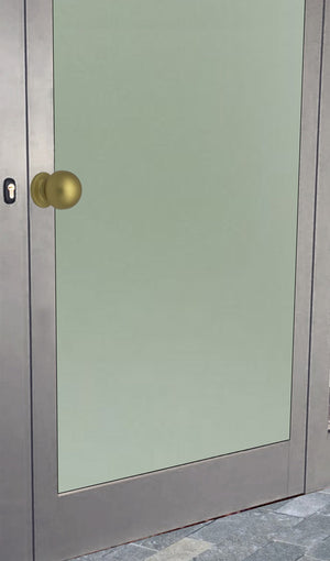 Pomolo fisso per porta SAGUATTI 169/50FB in alluminio oro satinato