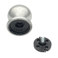 Pomolo fisso per porta SAGUATTI 169/70AB in alluminio argento lucido