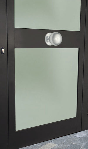 Pomolo fisso per porta SAGUATTI 169/70AB in alluminio argento lucido