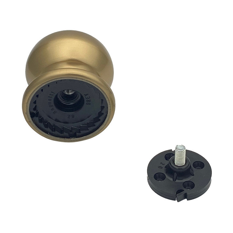 Pomolo fisso per porta SAGUATTI 169/70CB in alluminio bronzo lucido