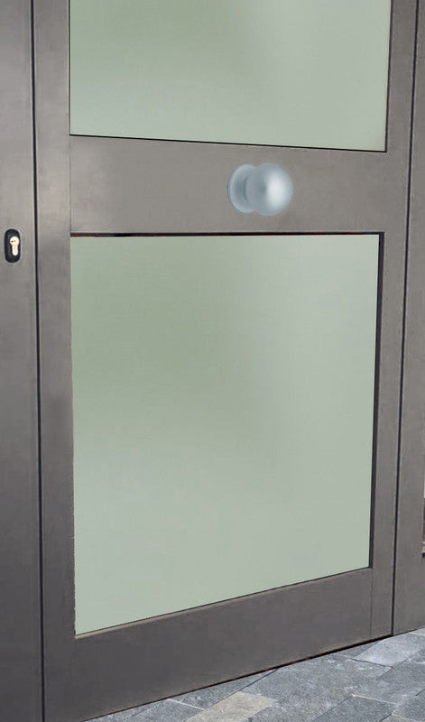 Pomolo fisso per porta SAGUATTI 169/70EB in alluminio argento satinato