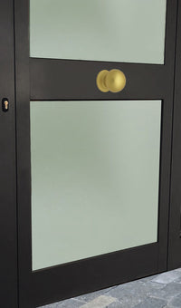 Pomolo fisso per porta SAGUATTI 169/70FB in alluminio oro satinato