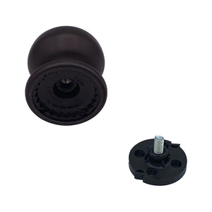 Pomolo fisso per porta SAGUATTI 169/70IB in alluminio marrone opaco