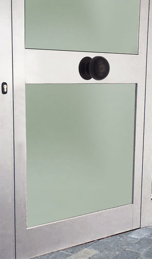 Pomolo fisso per porta SAGUATTI 169/70IB in alluminio marrone opaco