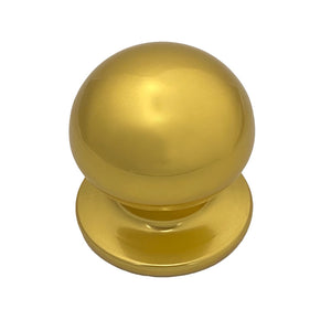 Pomolo fisso per porta SAGUATTI 169/70BB in alluminio oro lucido