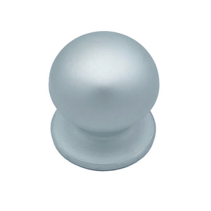 Pomolo fisso per porta SAGUATTI 169/70EB in alluminio argento satinato