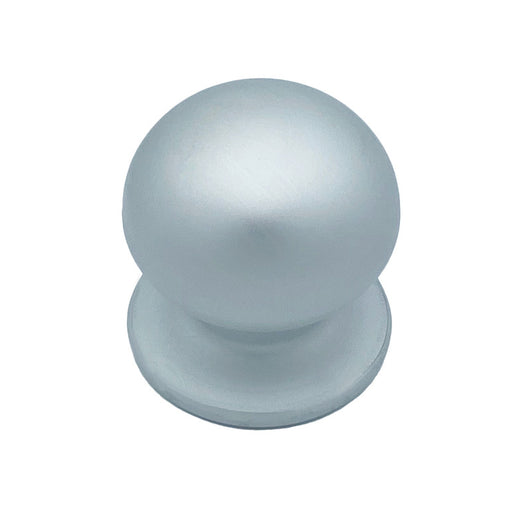 Pomolo fisso per porta SAGUATTI 169/70EB in alluminio argento satinato