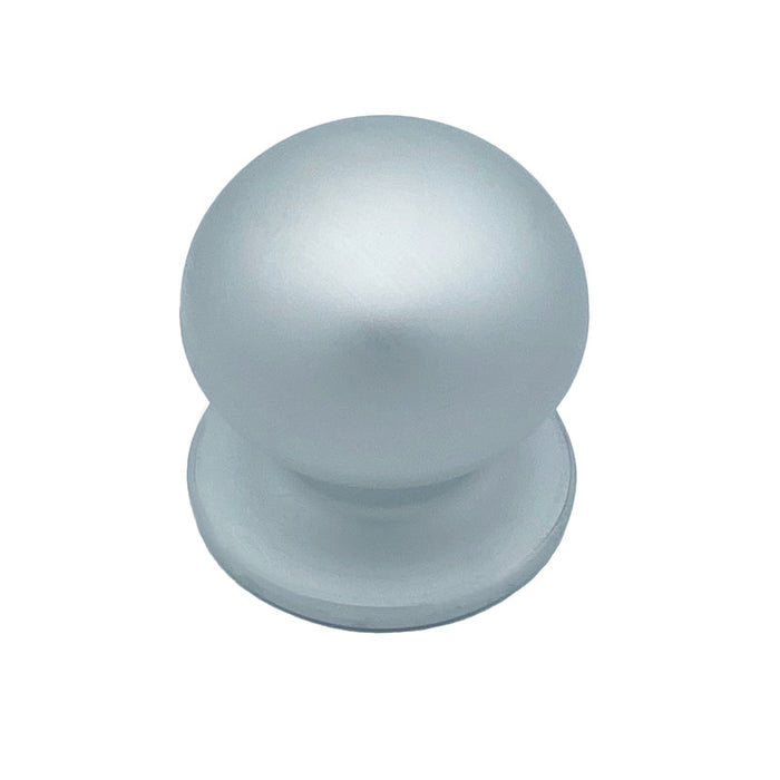 Pomolo fisso per porta SAGUATTI 169/70EB in alluminio argento satinato