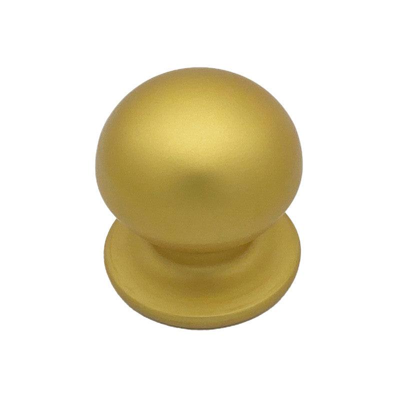 Pomolo fisso per porta SAGUATTI 169/70FB in alluminio oro satinato