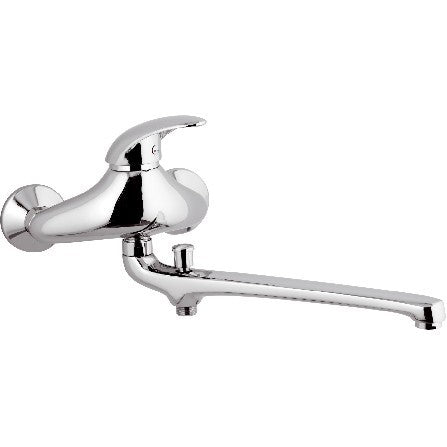 Rubinetto lavabo/vascacon bocca fusa lunga 30 cm - serie ten