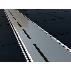 Canalina di scarico 70x9 con griglia removibile in acciaio inox anas