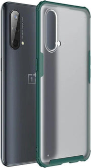 Copricapo 5G per OnePlus CE, confezione in materiale misto, finitura opaca, trasparente, verde.