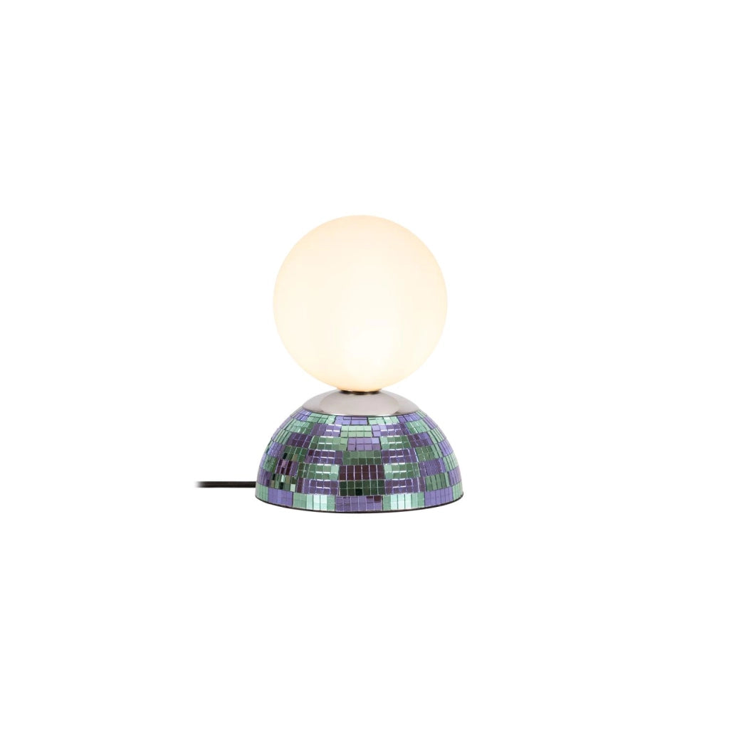 Lampada da tavolo GLITZER blu vetro 1xG9 Lucide