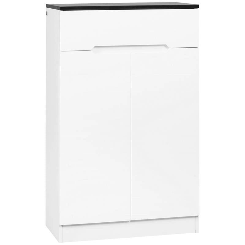 SCARPIERA SLIMCON 3 RIPIANI REGOLABILI E CASSETTO, IN TRUCIOLATO 60X32X100 CM