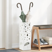 Portaombrelli Bianco Metallo Standard Motivo Portaombrelli