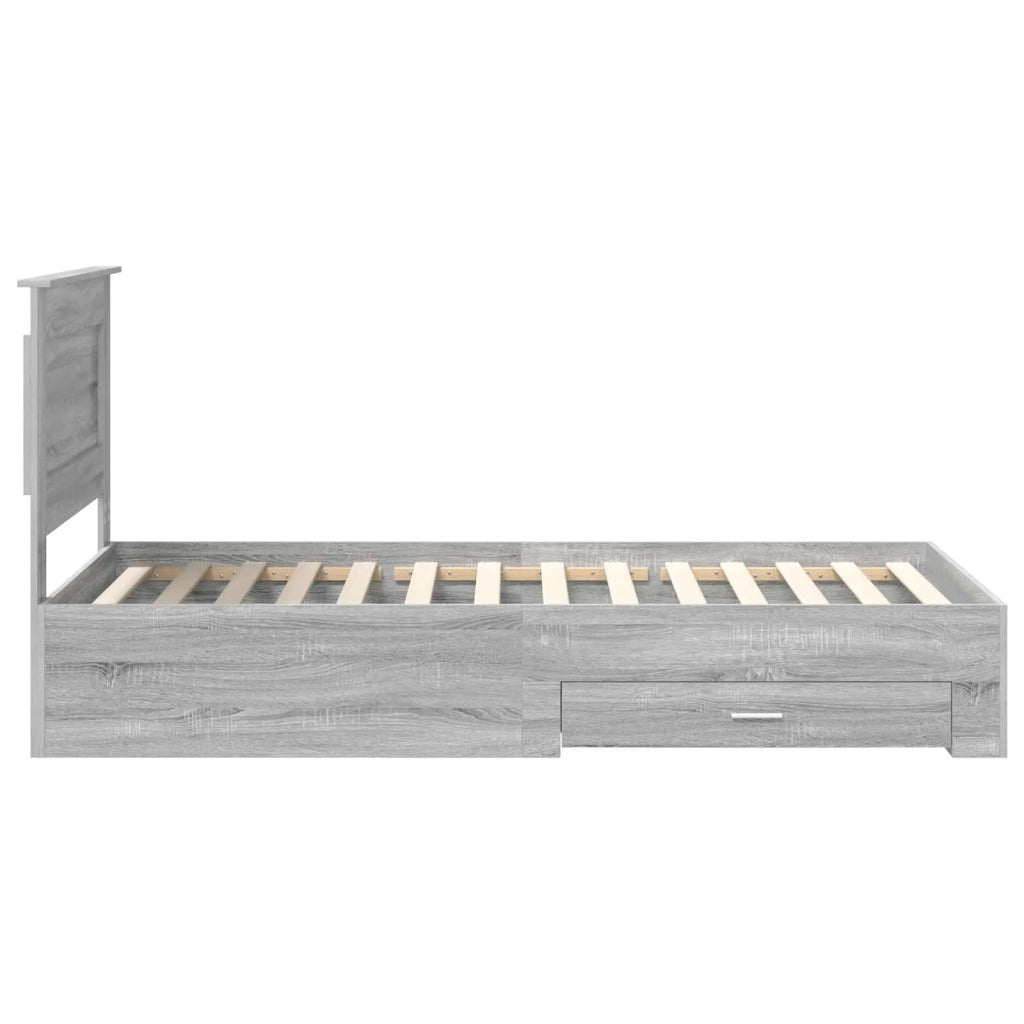 Struttura del letto con cassetto con testiera Legno multistrato 3410363