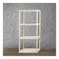 SCAFFALE IN PLASTICA BEIGE 4 RIPIANI 60X30XH133 CM