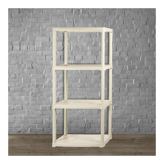 SCAFFALE IN PLASTICA BEIGE 4 RIPIANI 60X30XH133 CM